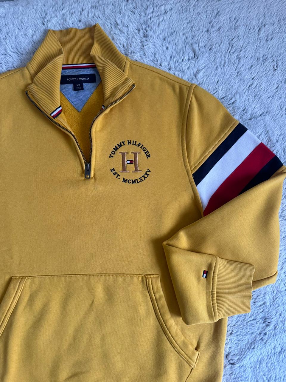 Pull demi zippé TOMMY HILFIGER Taille S Spot-Chic