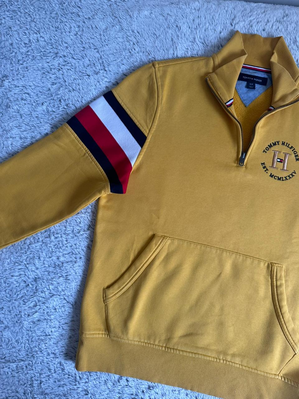 Pull demi zippé TOMMY HILFIGER Taille S Spot-Chic