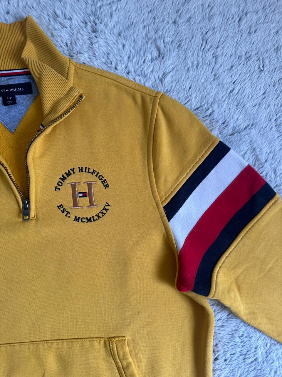 Pull demi zippé TOMMY HILFIGER Taille S Spot-Chic