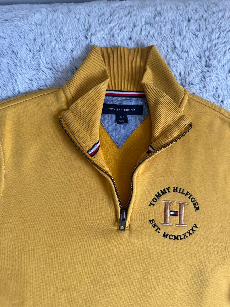 Pull demi zippé TOMMY HILFIGER Taille S Spot-Chic