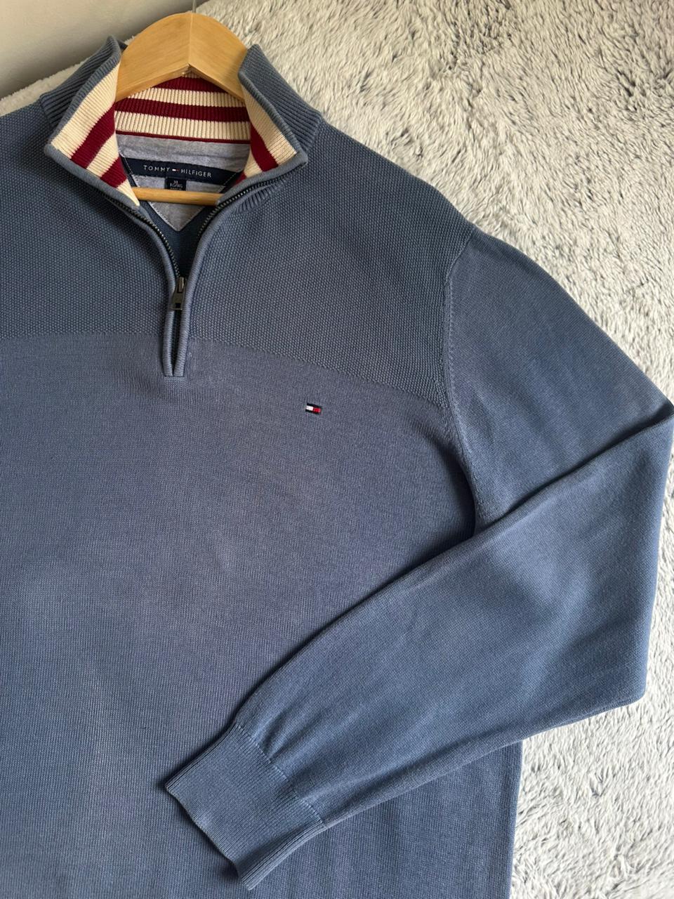 Pull demi zippé TOMMY HILFIGER Taille XL Spot-Chic