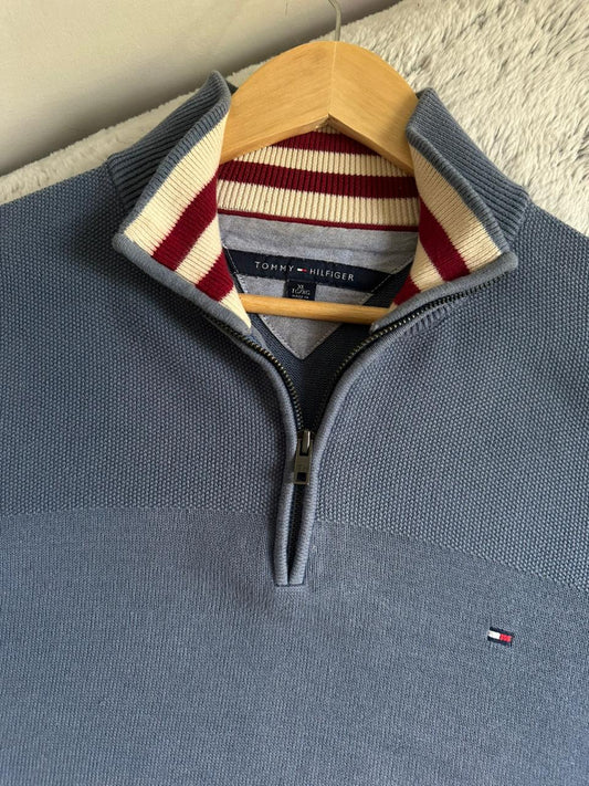 Pull demi zippé TOMMY HILFIGER Taille XL Spot-Chic