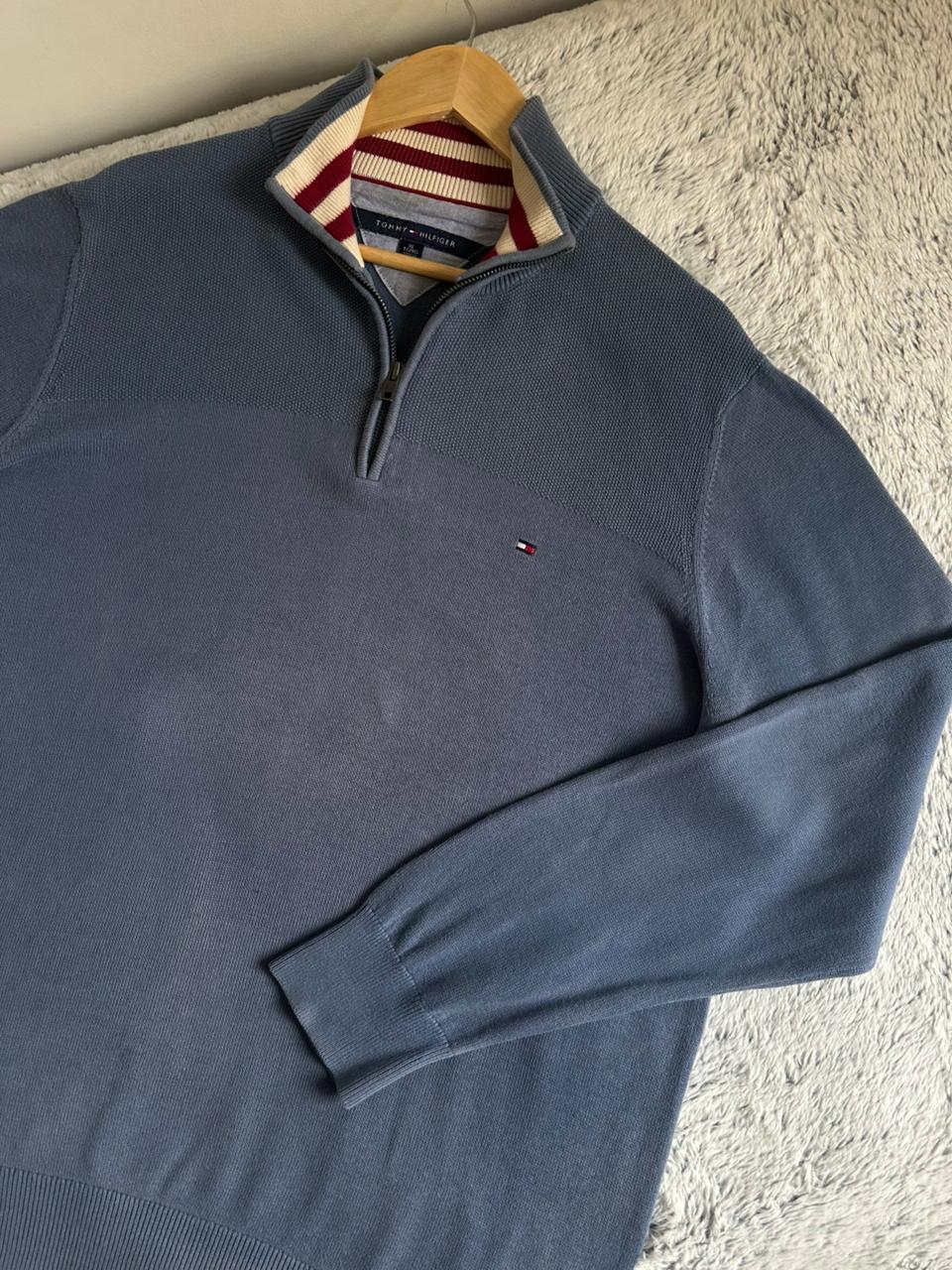Pull demi zippé TOMMY HILFIGER Taille XL Spot-Chic