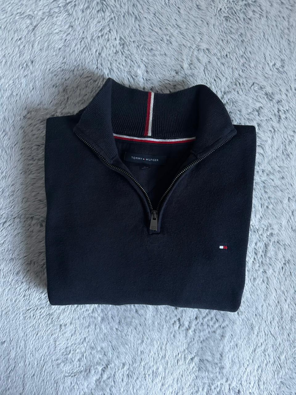 Pull demi zippé TOMMY HILFIGER Taille M Spot-Chic