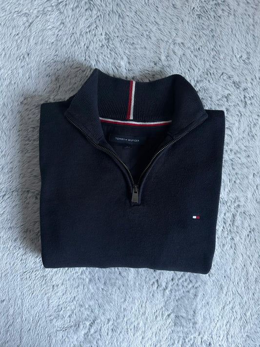Pull demi zippé TOMMY HILFIGER Taille M Spot-Chic