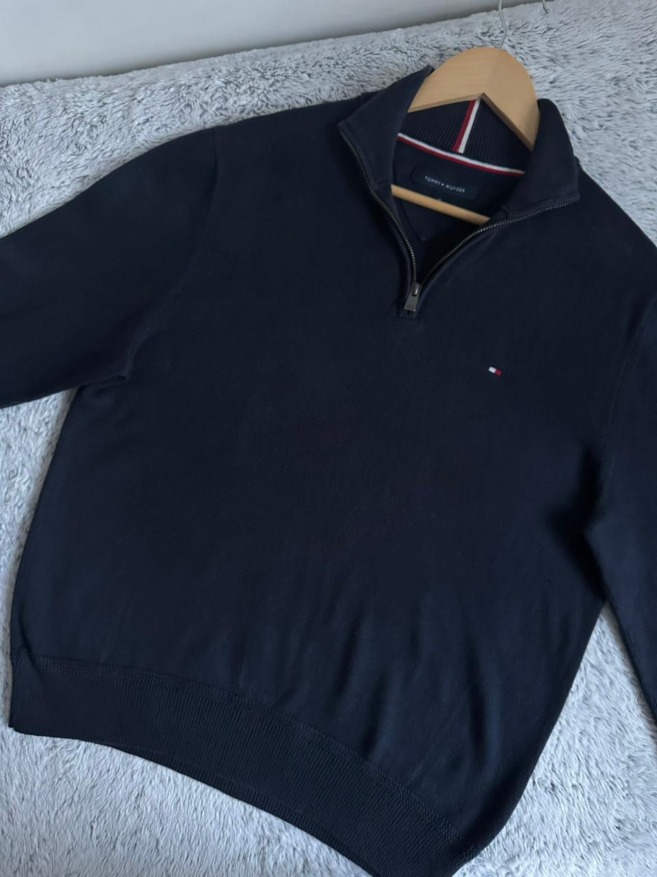 Pull demi zippé TOMMY HILFIGER Taille M Spot-Chic