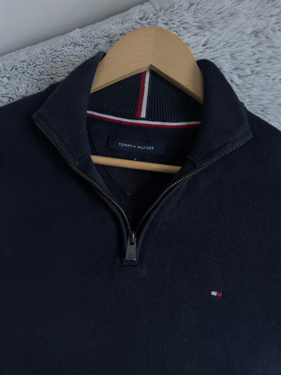 Pull demi zippé TOMMY HILFIGER Taille M Spot-Chic