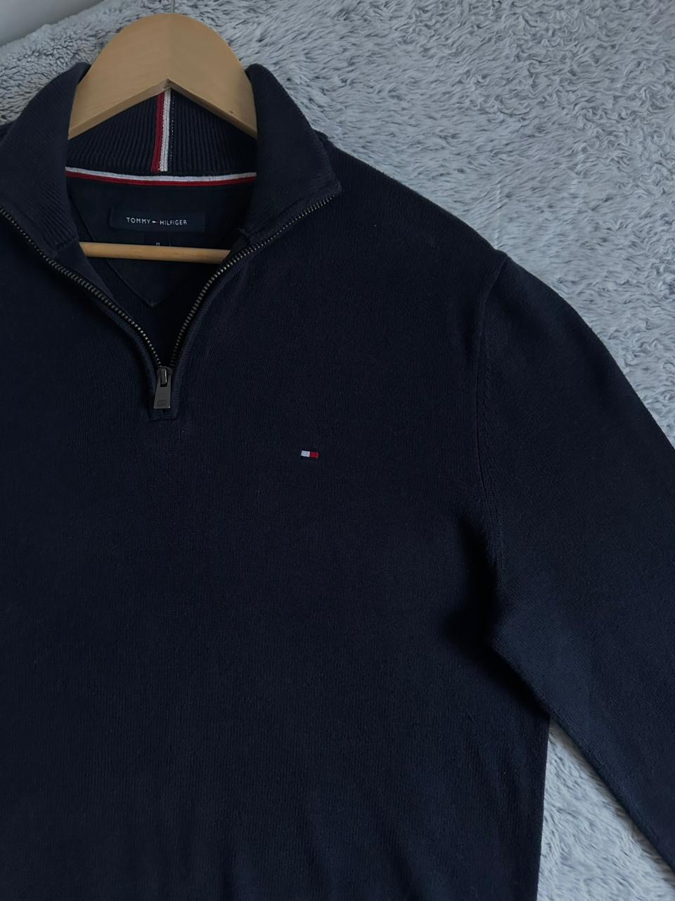 Pull demi zippé TOMMY HILFIGER Taille M Spot-Chic