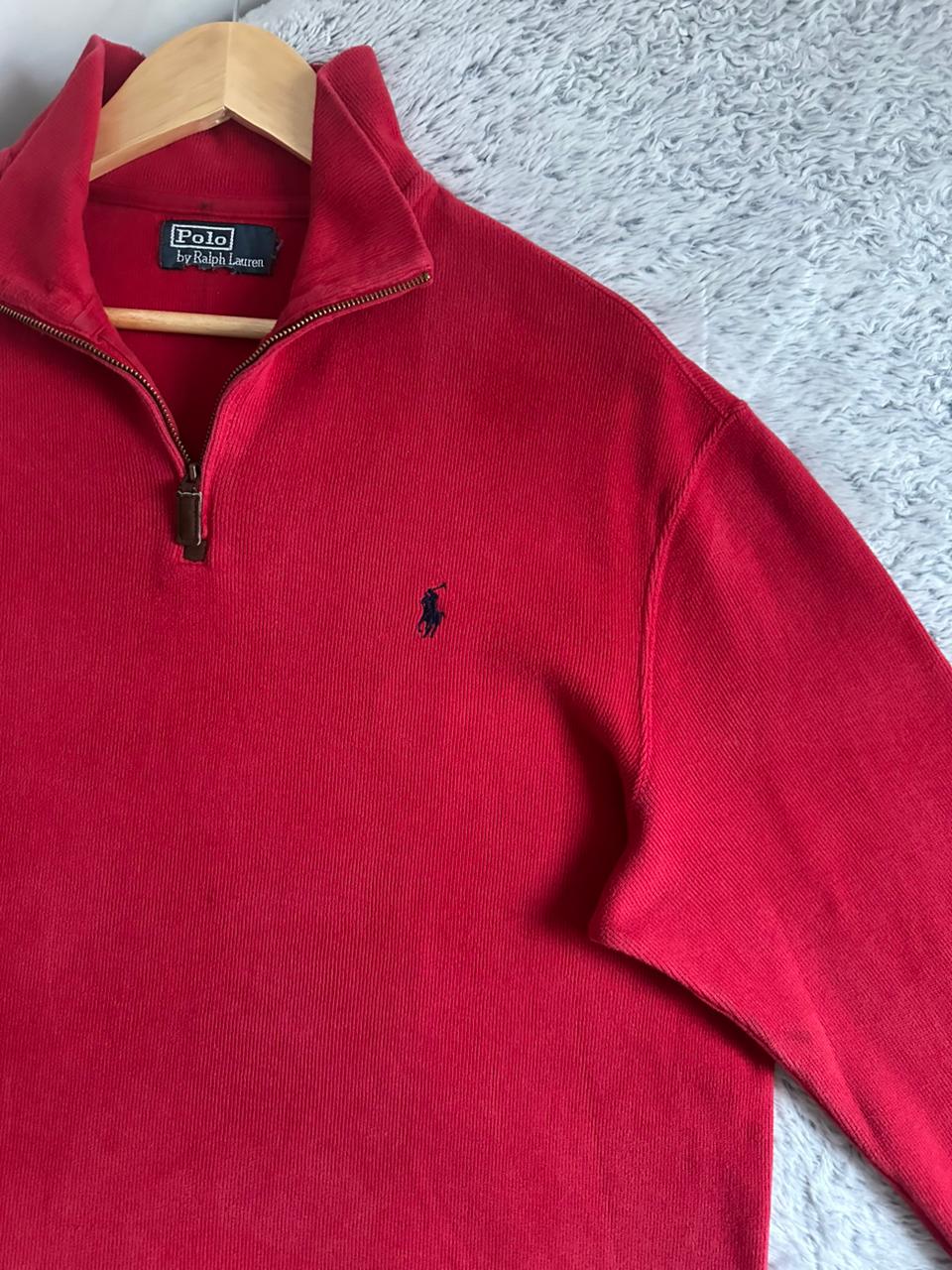 Pull demi zippé RALPH LAUREN Taille XL Spot-Chic