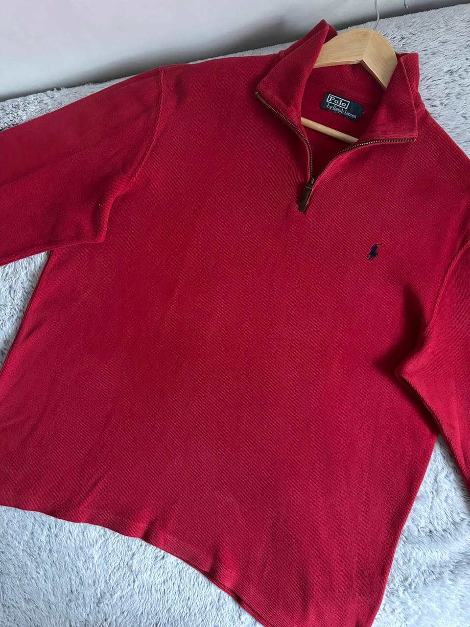 Pull demi zippé RALPH LAUREN Taille XL Spot-Chic