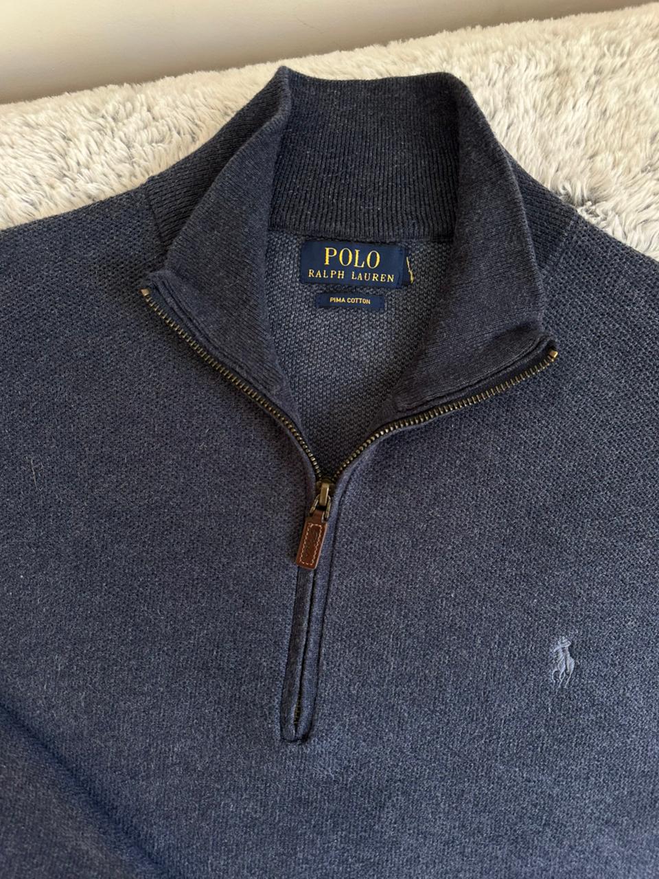 Pull demi zippé RALPH LAUREN Taille L Spot-Chic