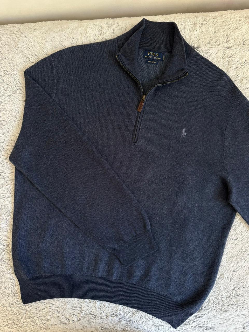 Pull demi zippé RALPH LAUREN Taille L Spot-Chic