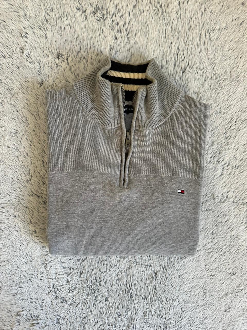 Pull demi zippé TOMMY HILFIGER Taille M Spot-Chic