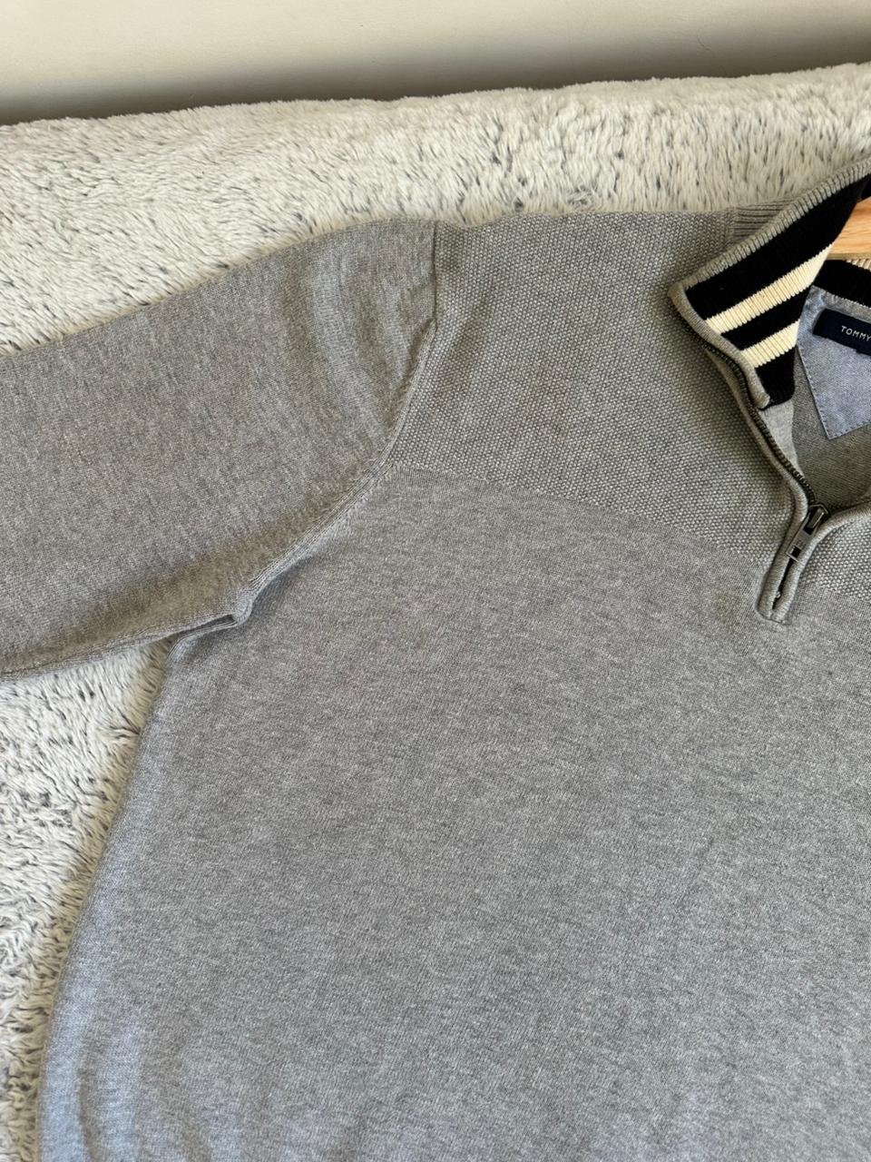 Pull demi zippé TOMMY HILFIGER Taille M Spot-Chic