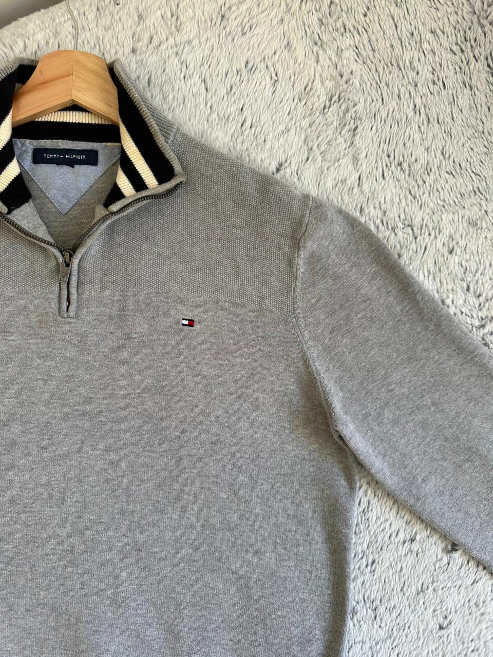 Pull demi zippé TOMMY HILFIGER Taille M Spot-Chic