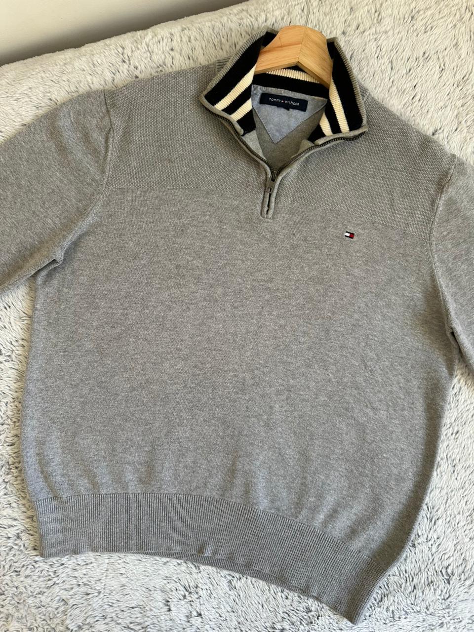 Pull demi zippé TOMMY HILFIGER Taille M Spot-Chic