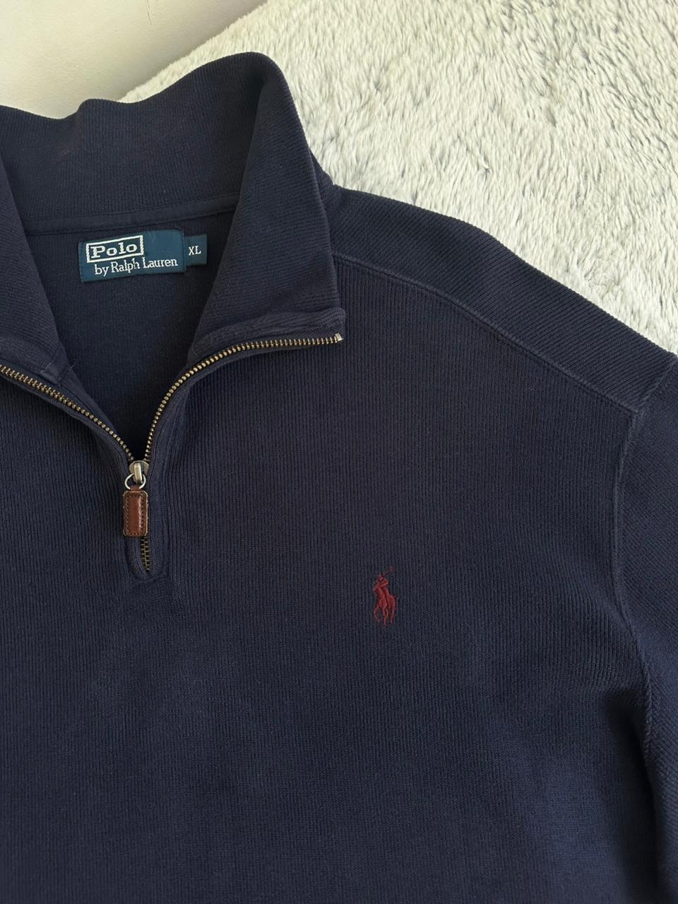 Pull demi zippé RALPH LAUREN Taille XL Spot-Chic