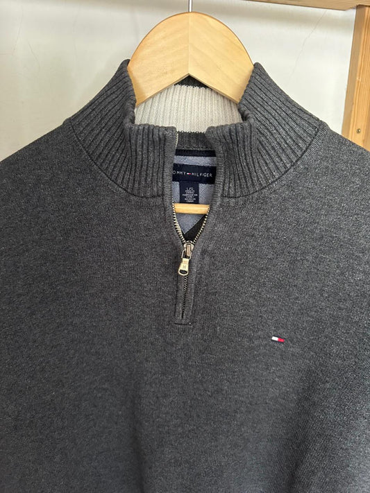 Pull demi zippé TOMMY HILFIGER Taille L Spot-Chic