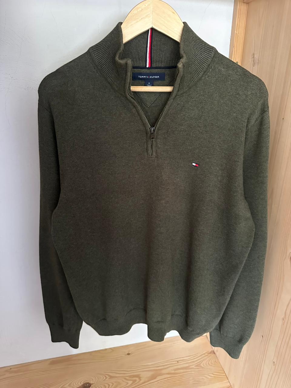 Pull demi zippé TOMMY HILFIGER Taille M Spot-Chic