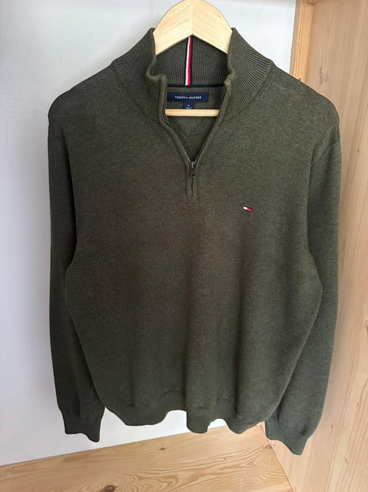 Pull demi zippé TOMMY HILFIGER Taille M Spot-Chic