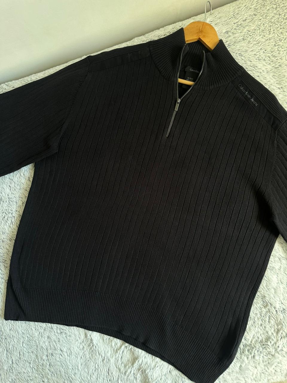 Pull demi zippé CALVIN KLEIN Taille XL Spot-Chic