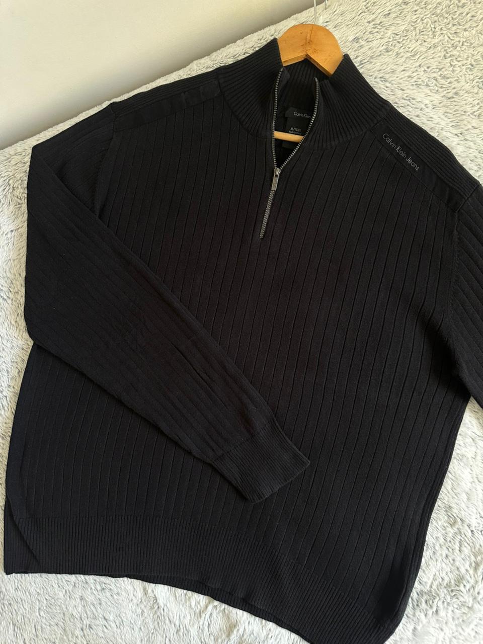 Pull demi zippé CALVIN KLEIN Taille XL Spot-Chic