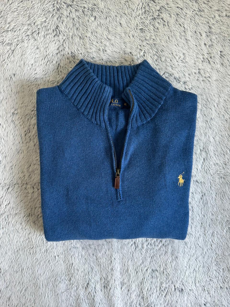 Pull demi zippé RALPH LAUREN Taille XL Spot-Chic