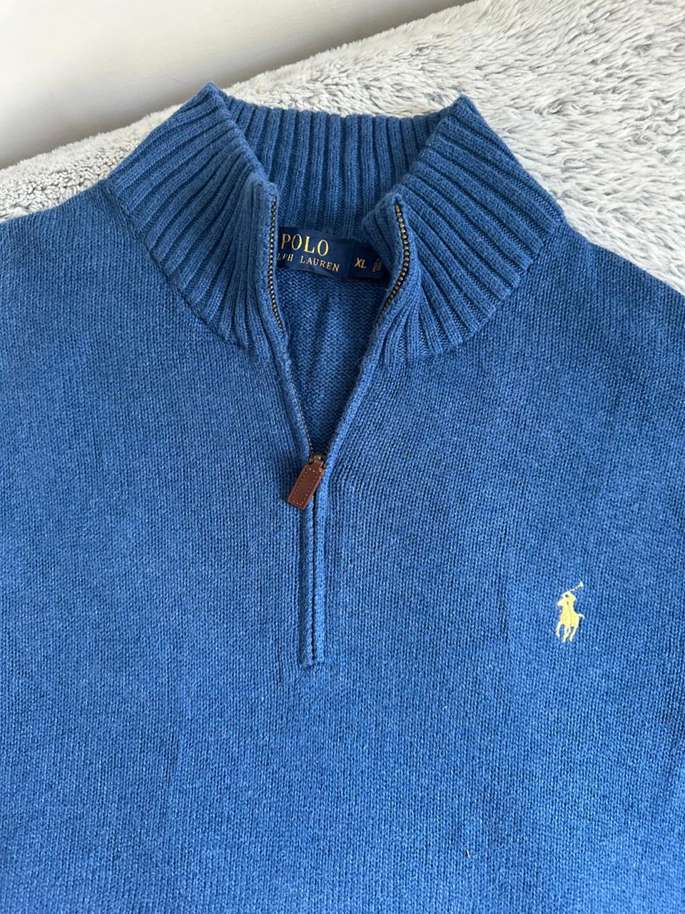 Pull demi zippé RALPH LAUREN Taille XL Spot-Chic