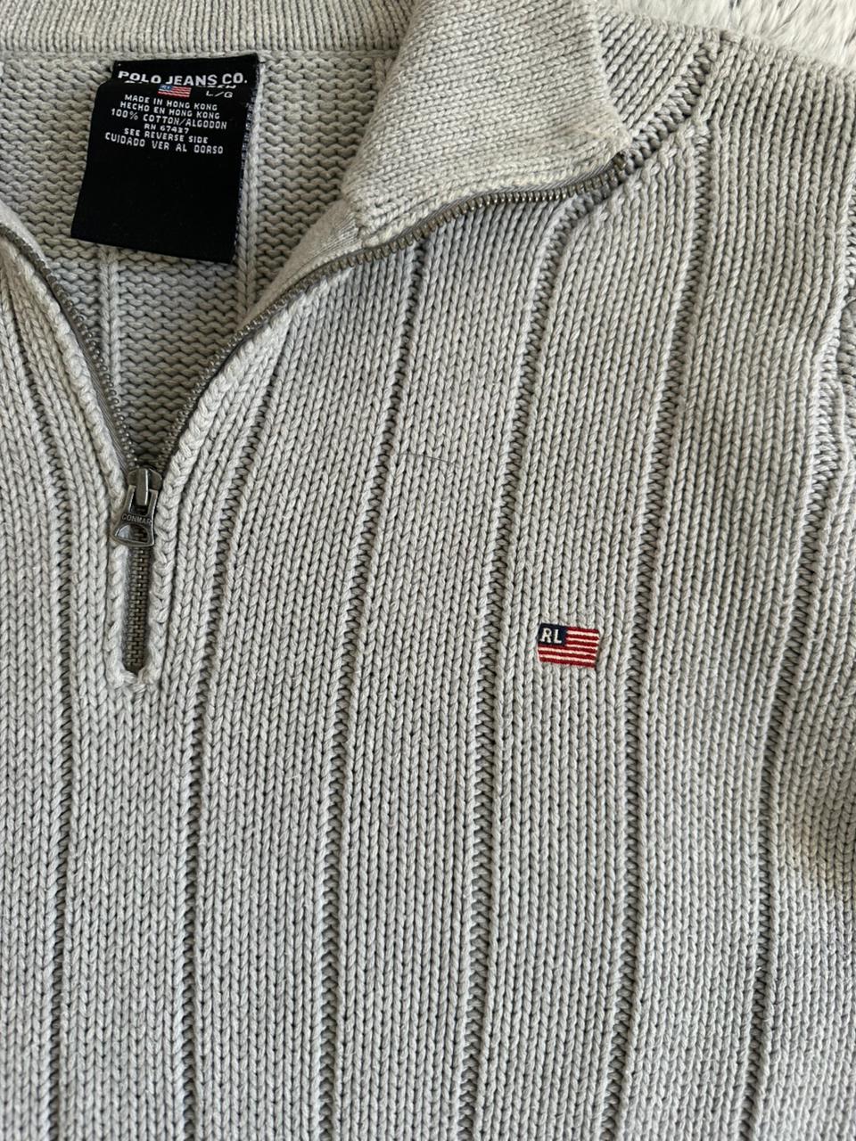 Pull demi zippé RALPH LAUREN Taille L Spot-Chic