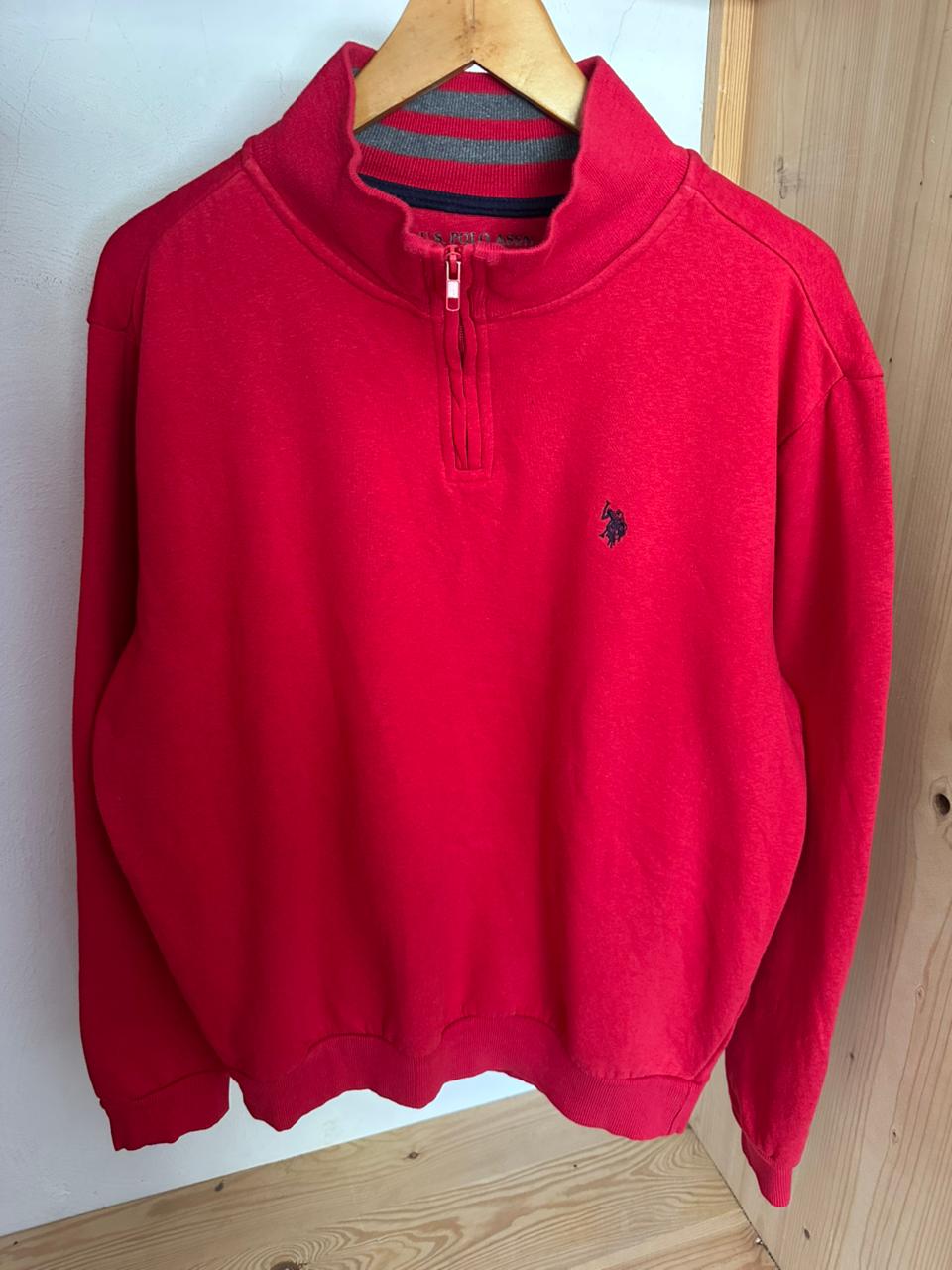 Pull demi zippé US POLO ASSN Taille L Spot-Chic