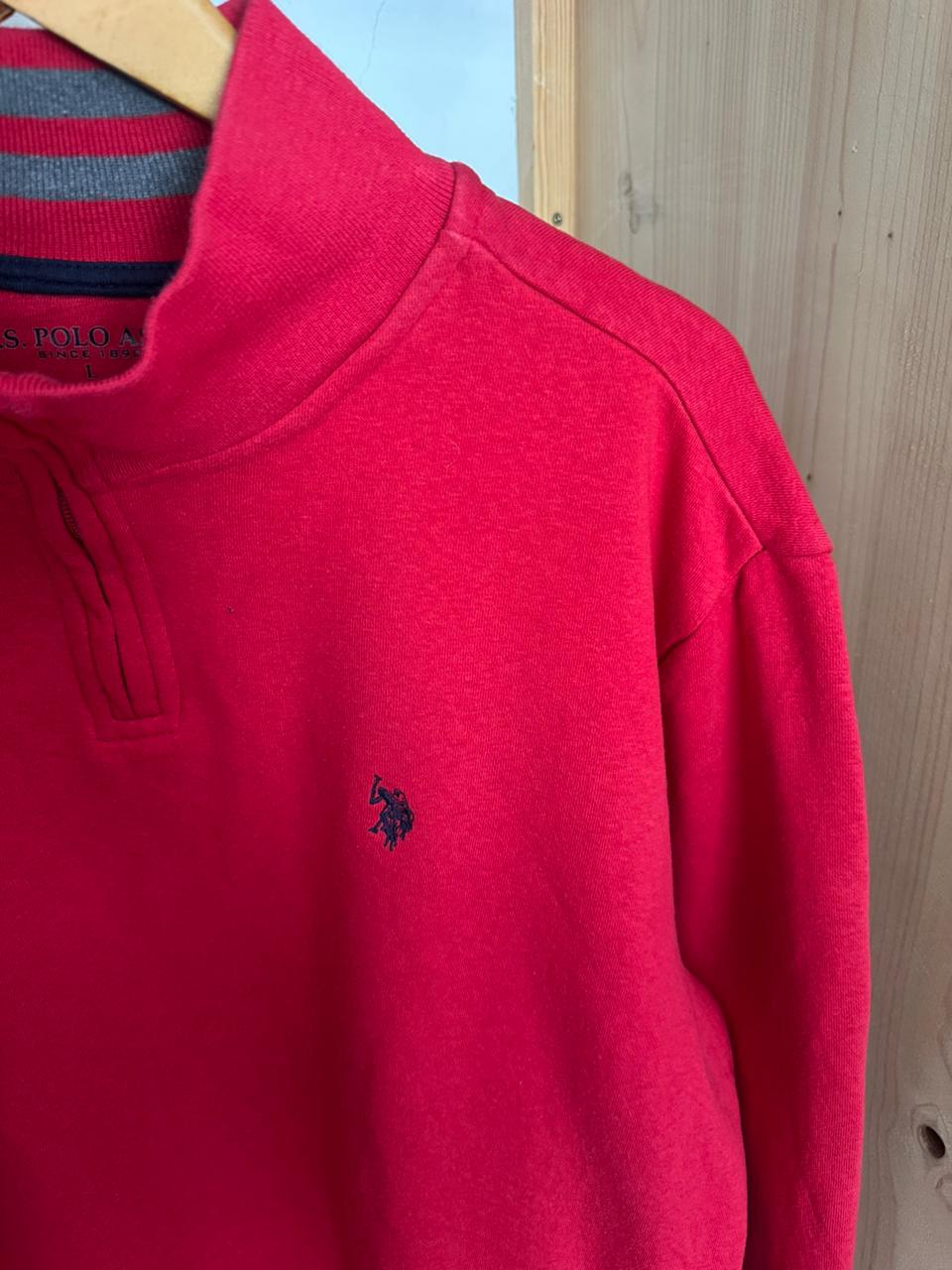 Pull demi zippé US POLO ASSN Taille L Spot-Chic
