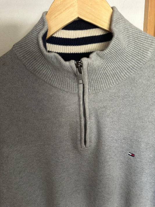Pull demi zippé TOMMY HILFIGER Taille L Spot-Chic