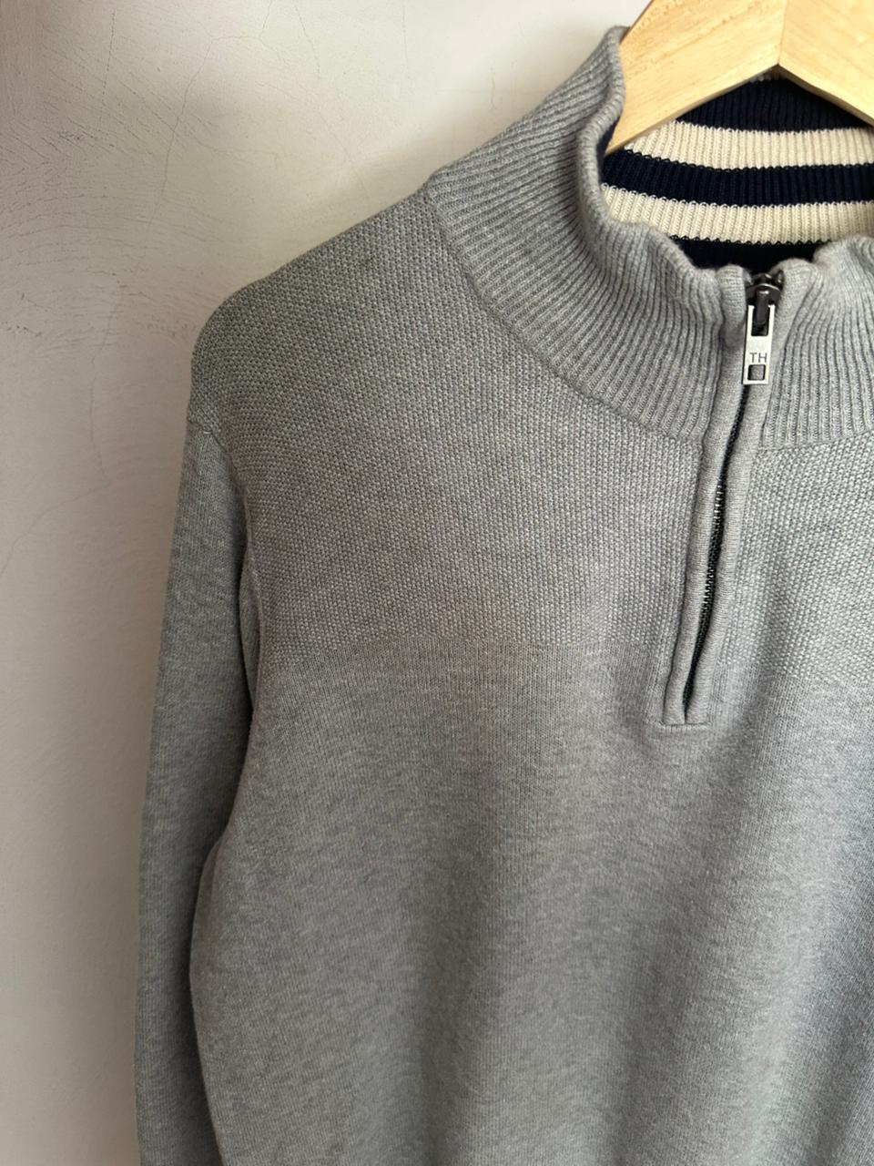Pull demi zippé TOMMY HILFIGER Taille L Spot-Chic
