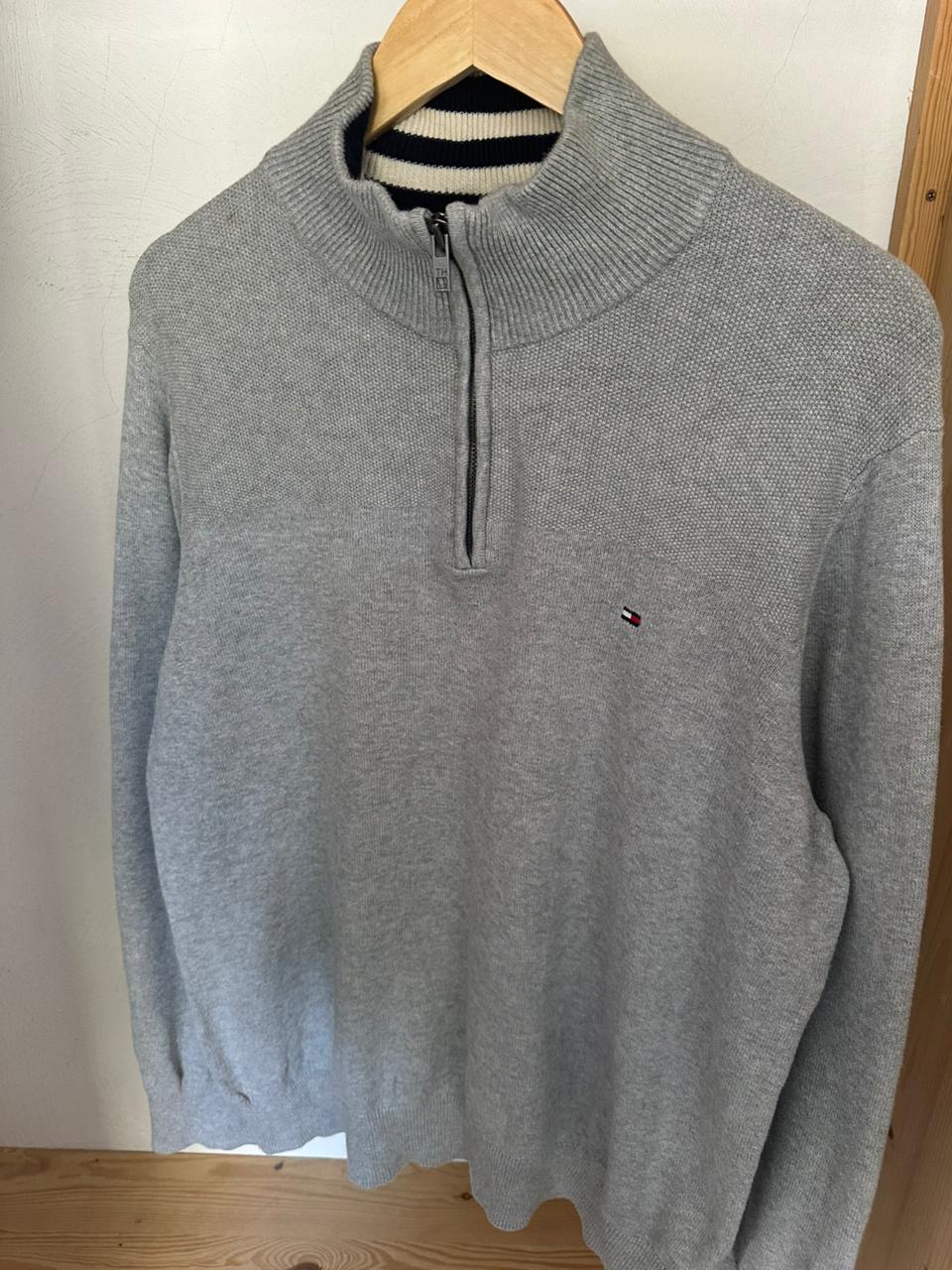 Pull demi zippé TOMMY HILFIGER Taille L Spot-Chic