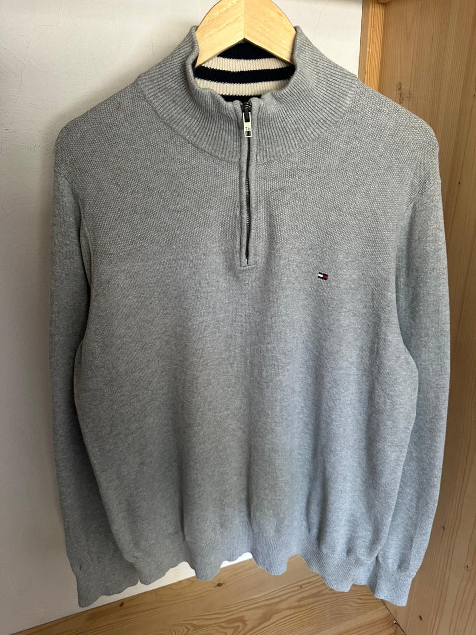 Pull demi zippé TOMMY HILFIGER Taille L Spot-Chic