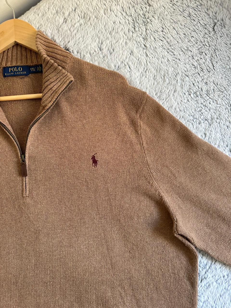 Pull demi zippé RALPH LAUREN Taille XXL Spot-Chic