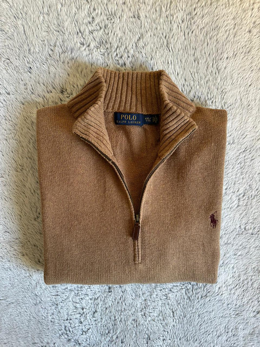 Pull demi zippé RALPH LAUREN Taille XXL Spot-Chic