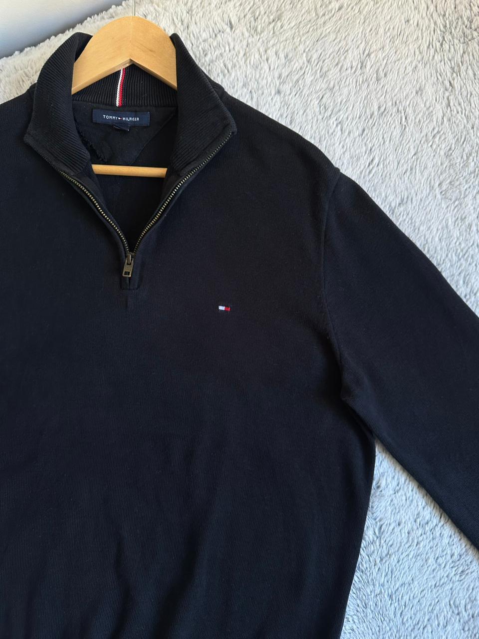 Pull demi zippé TOMMY HILFIGER Taille L Spot-Chic