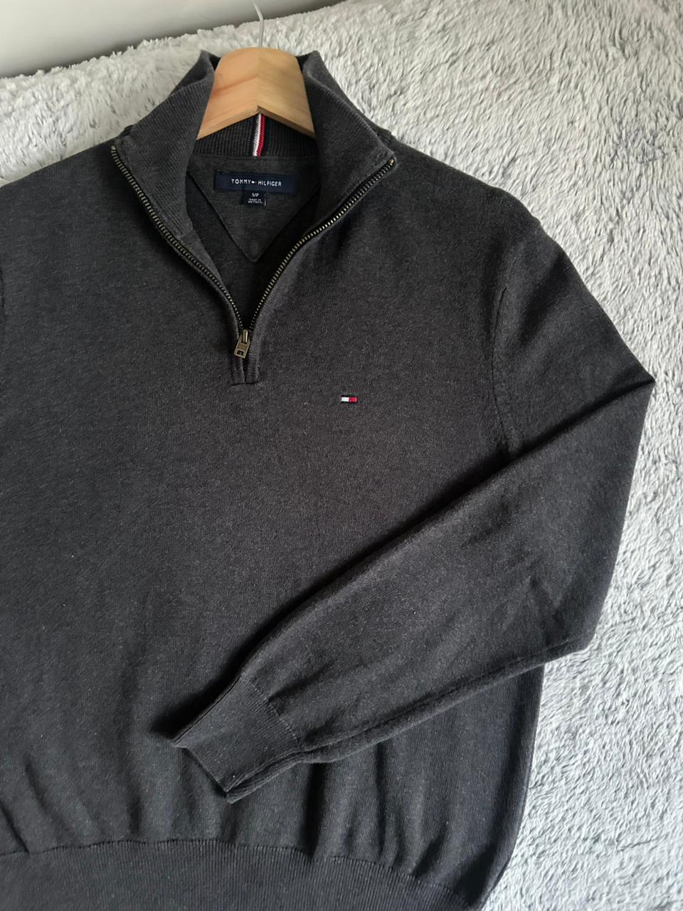 Pull demi zippé TOMMY HILFIGER Taille S Spot-Chic