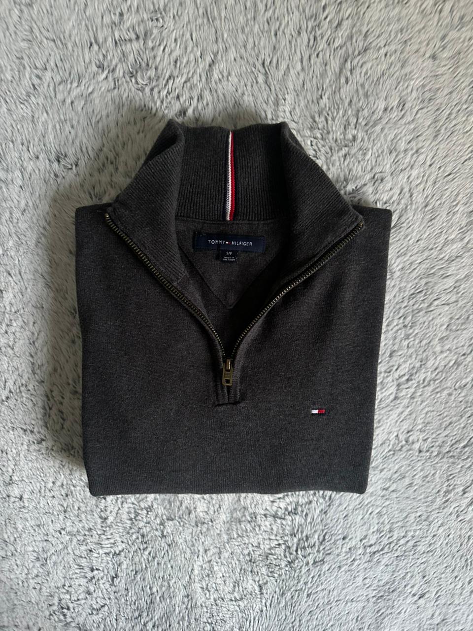 Pull demi zippé TOMMY HILFIGER Taille S Spot-Chic