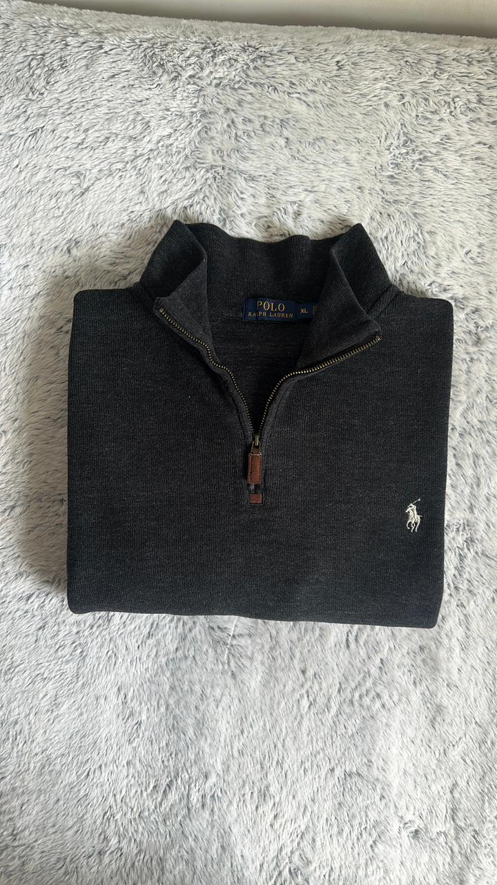 Pull demi zippé RALPH LAUREN Taille XL Spot-Chic