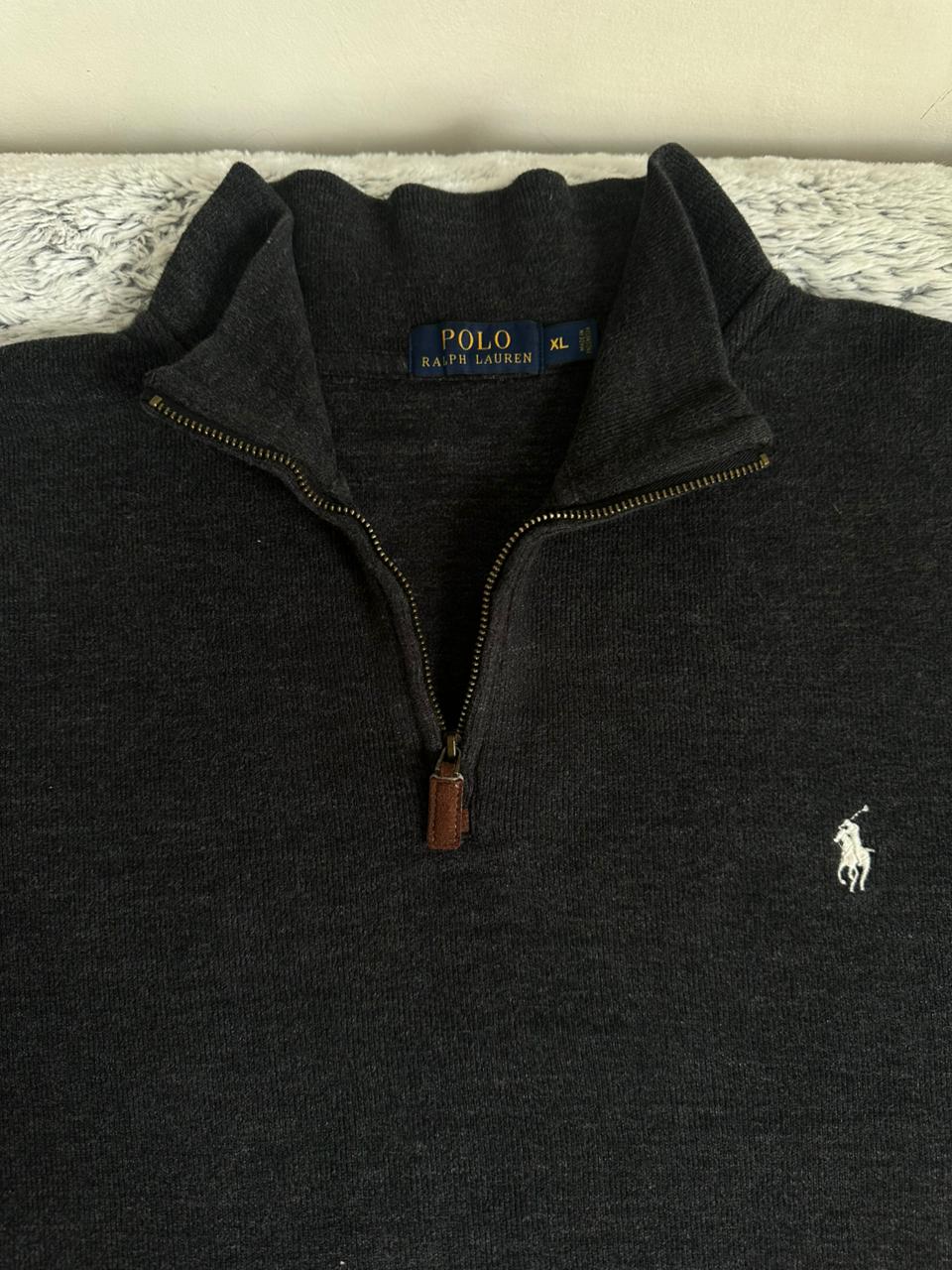 Pull demi zippé RALPH LAUREN Taille XL Spot-Chic
