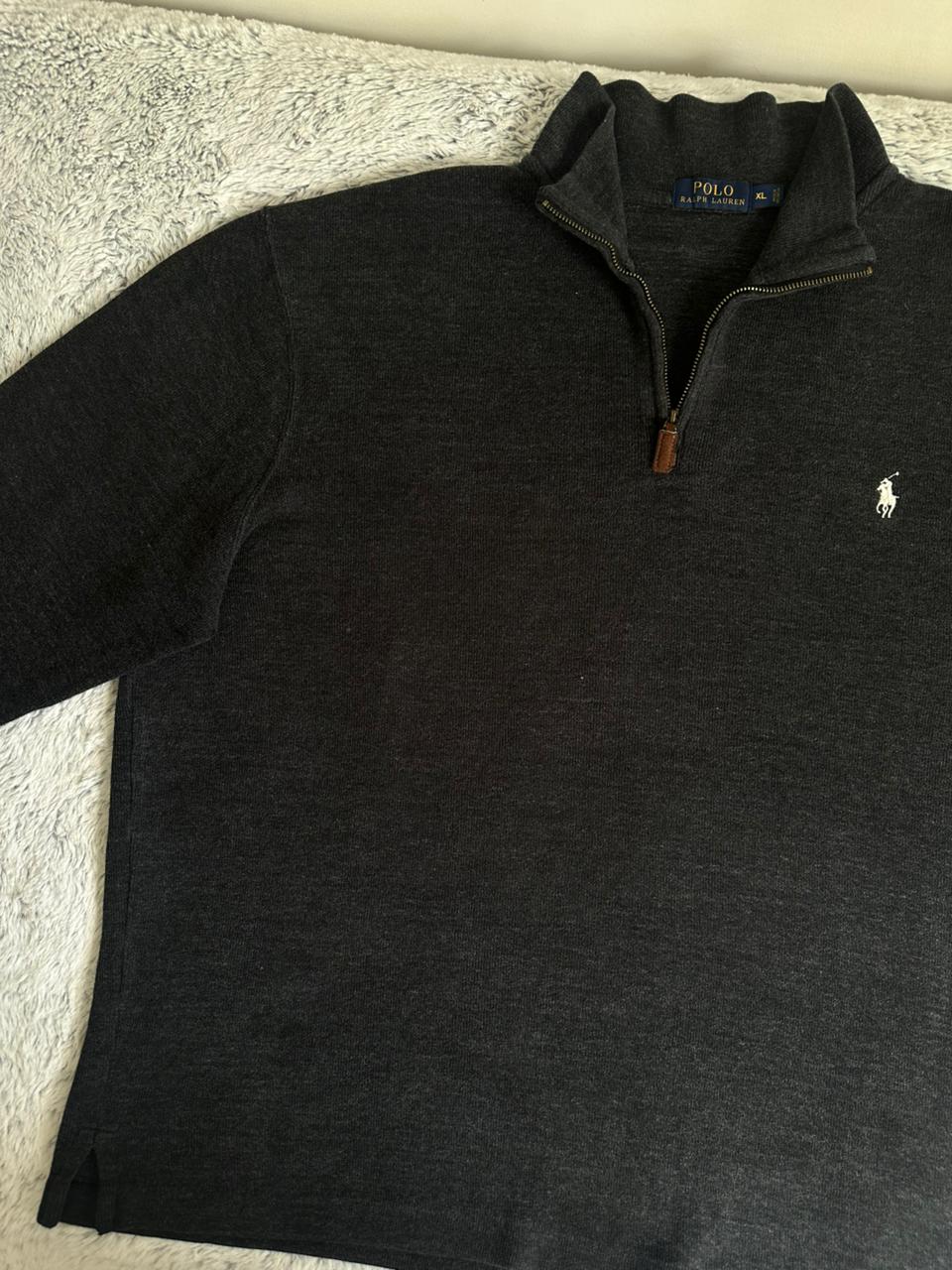 Pull demi zippé RALPH LAUREN Taille XL Spot-Chic