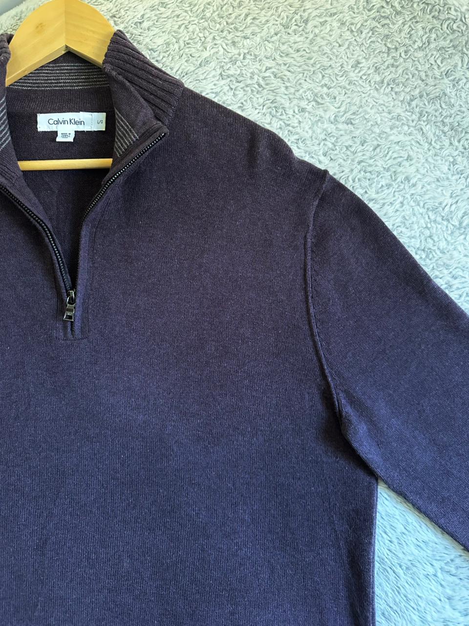 Pull demi zippé CALVIN KLEIN Taille L Spot-Chic