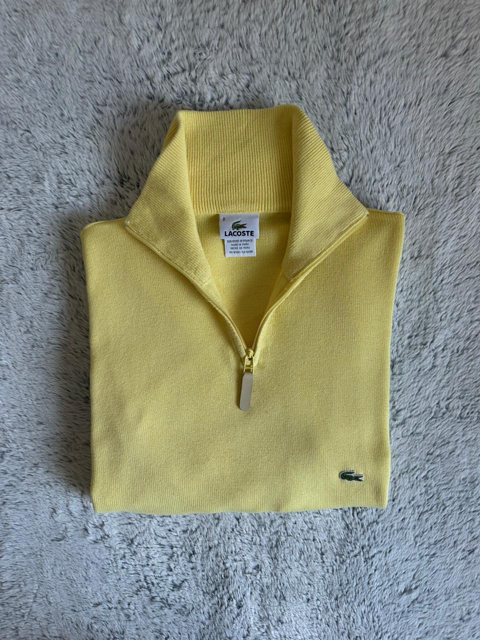 Pull demi zippé LACOSTE Taille XXL