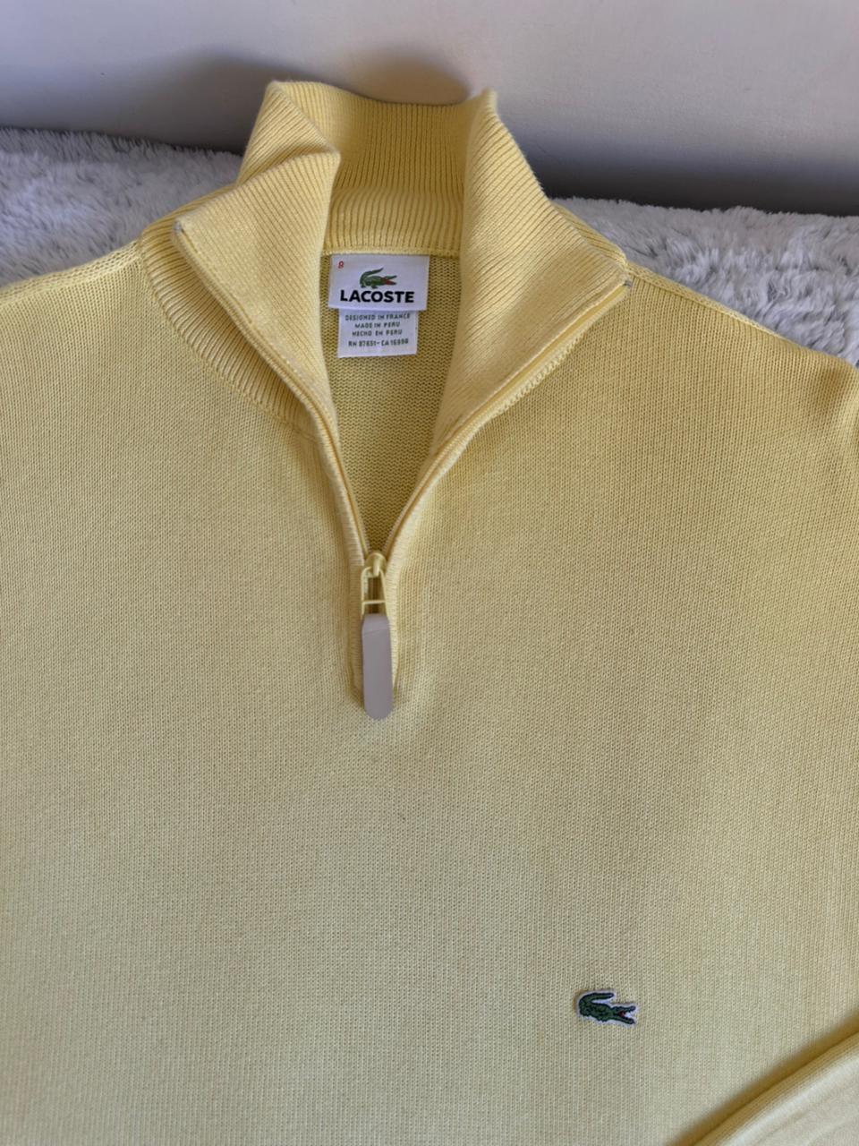 Pull demi zippé LACOSTE Taille XXL Spot-Chic