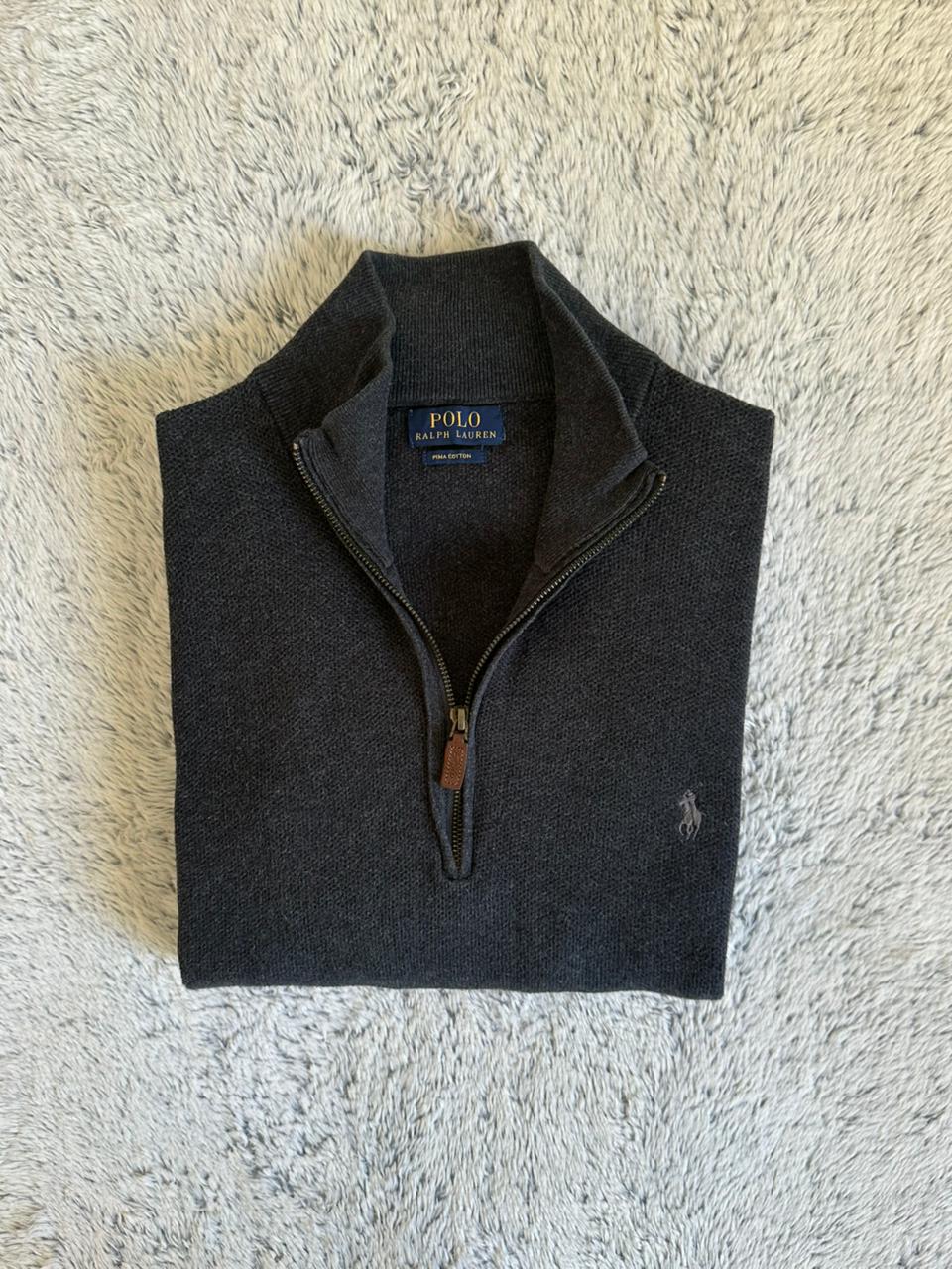 Pull demi zippé RALPH LAUREN Taille XL Spot-Chic