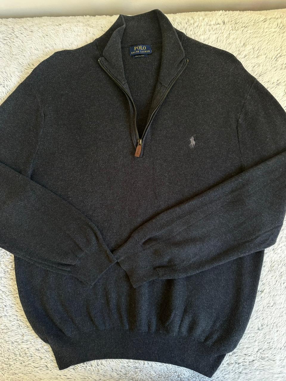 Pull demi zippé RALPH LAUREN Taille XL Spot-Chic