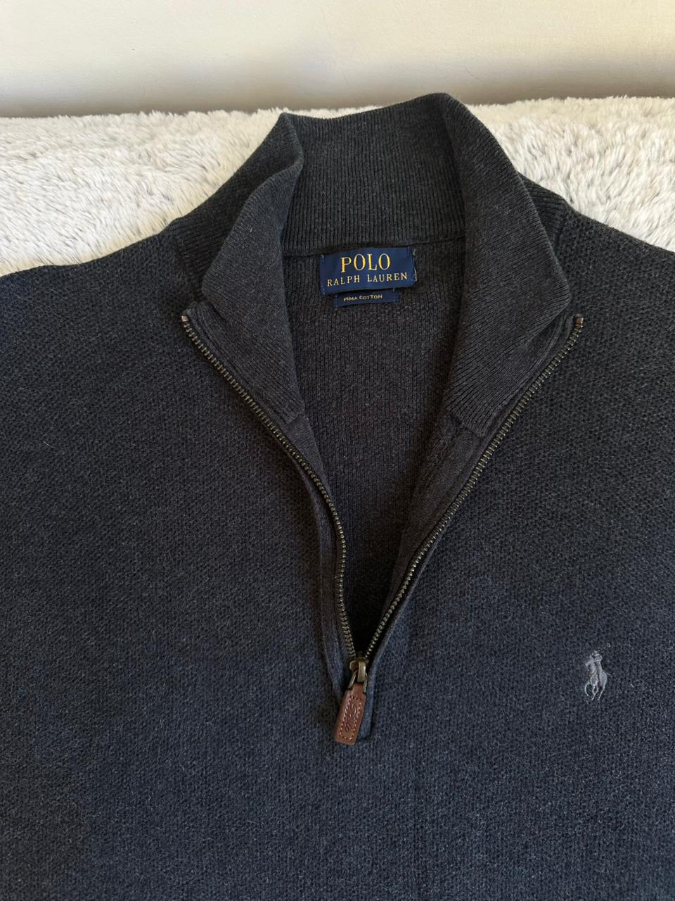 Pull demi zippé RALPH LAUREN Taille XL Spot-Chic