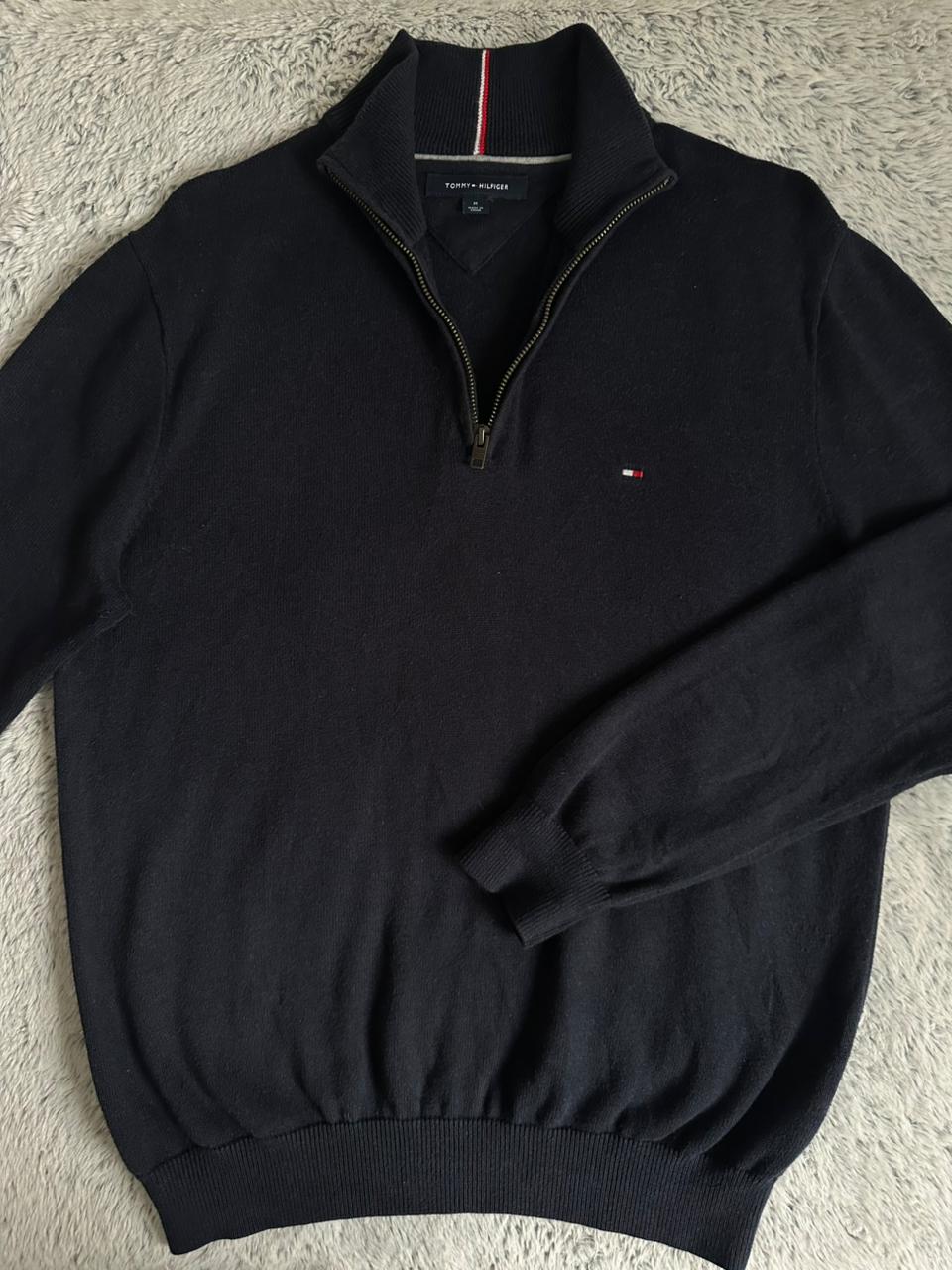 Pull demi zippé TOMMY HILFIGER Taille M Spot-Chic